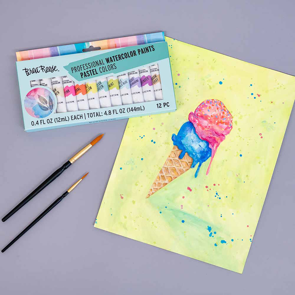 Brea Reese Professional Pastel Watercolor Set - 12 Vibrant Tubes - Image 3