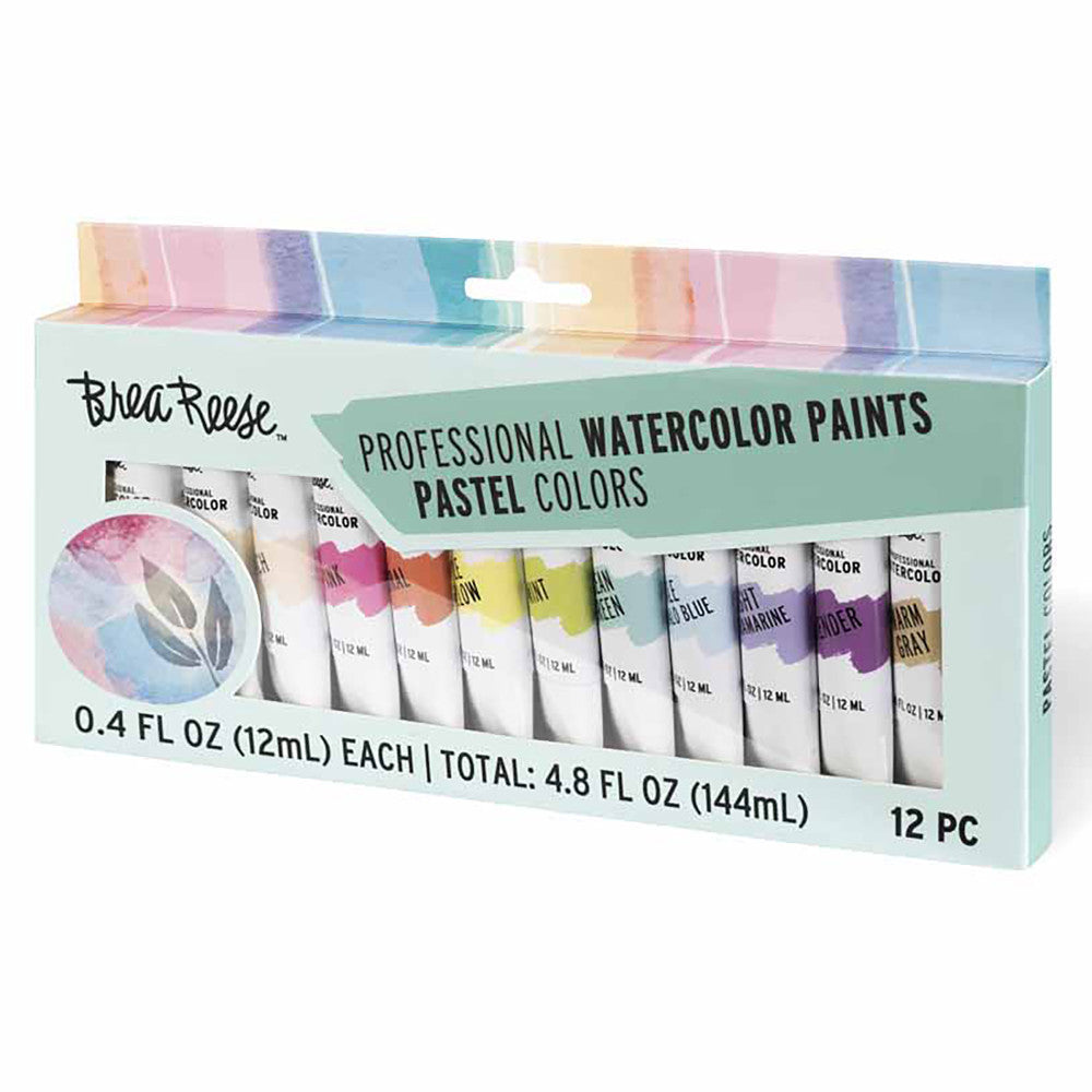 Brea Reese Professional Pastel Watercolor Set - 12 Vibrant Tubes - Image 4
