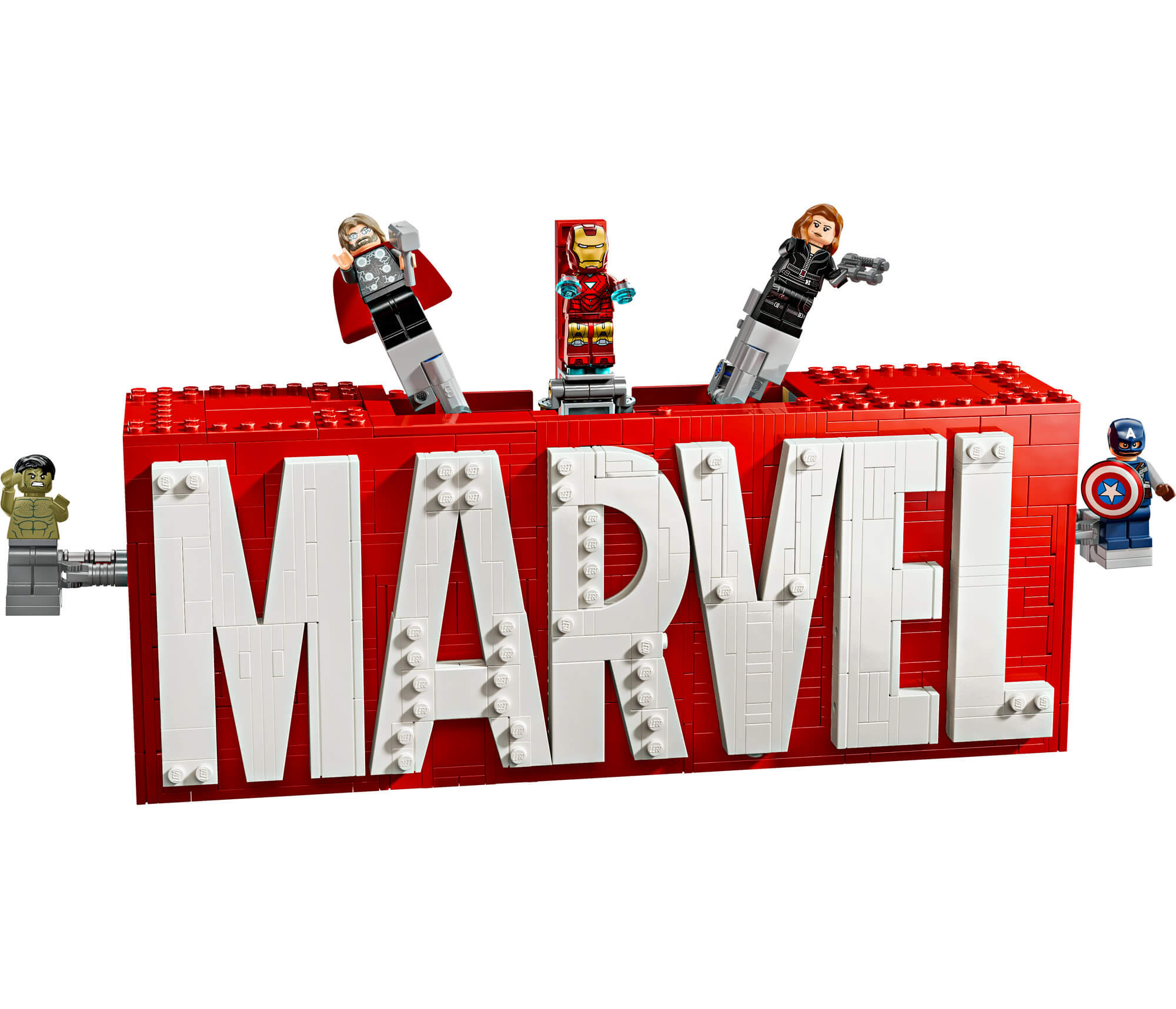 LEGO Marvel Avengers Logo & Minifigures Display Set 76313 - Image 3
