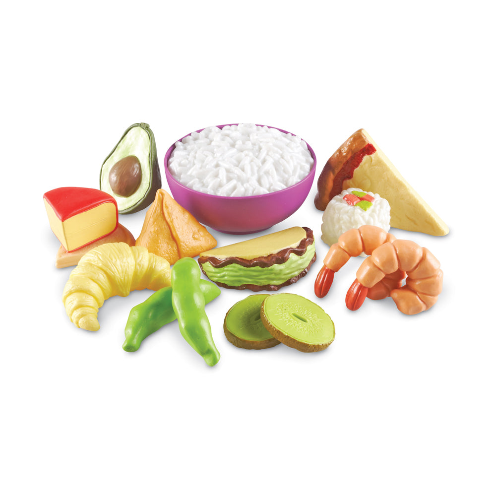 Learning Resources New Sprouts 15-Piece Multicultural Food Play Set - Image 2