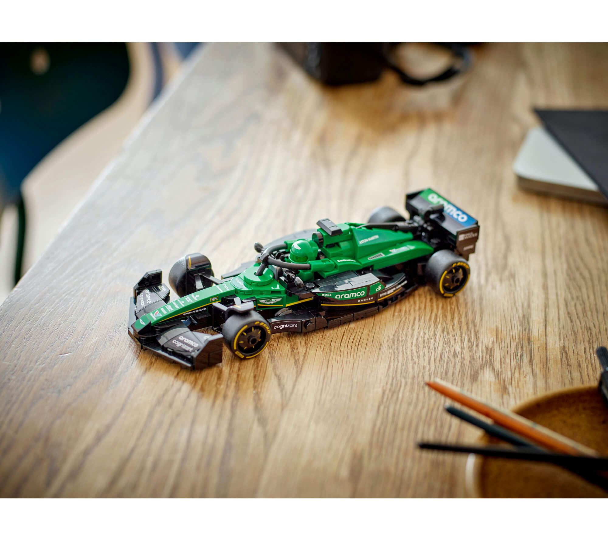 LEGO Speed Champions Aston Martin Aramco F1 AMR24 Race Car Set - 269 Piece - Image 4