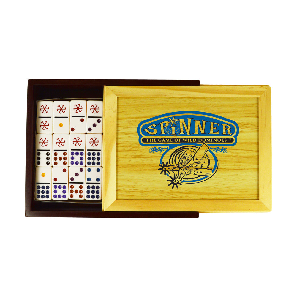 Spinner Wild Dominoes Game by Front Porch Classics - Image 2