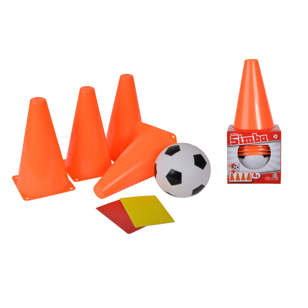 Simba Toys Soccer Training Cone Set with Ball and Referee Cards - Image 2