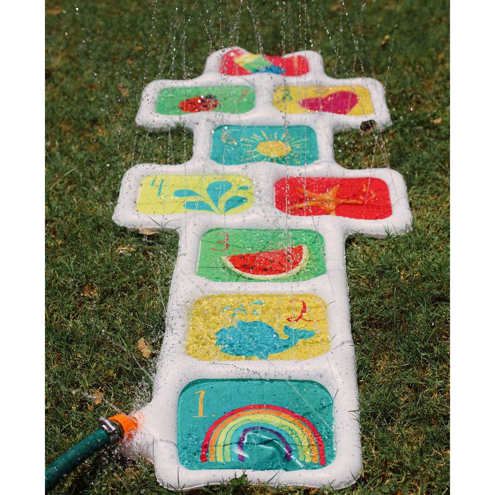 Rae Dunn Hopscotch Water Sprinkler Game - Inflatable Backyard Toy for Kids Age 5+ - Image 3