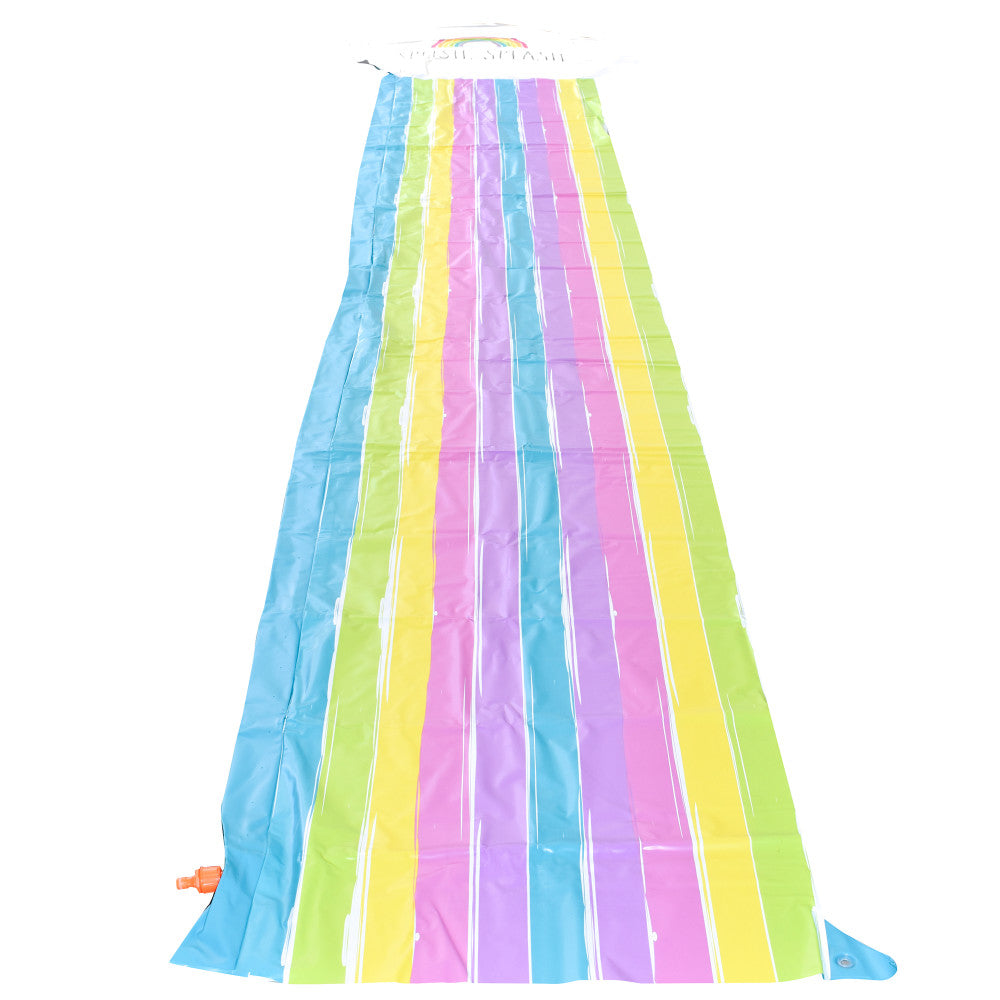 Rae Dunn Rainbow Slide & Ride - 16 Foot Water Slide with Sprinkler - Image 2