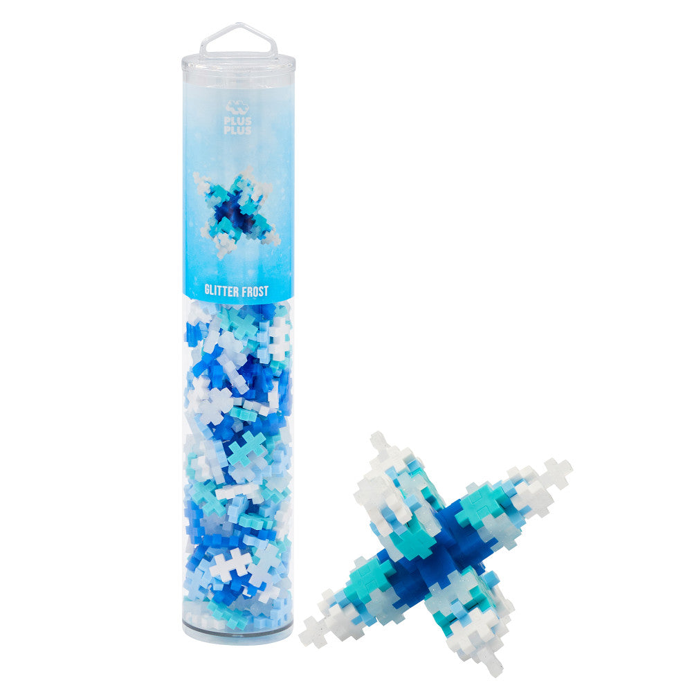 Plus-Plus Open Play Tube - Glitter Frost Mix - 240 pcs Construction Set for Ages 5+ - Image 5