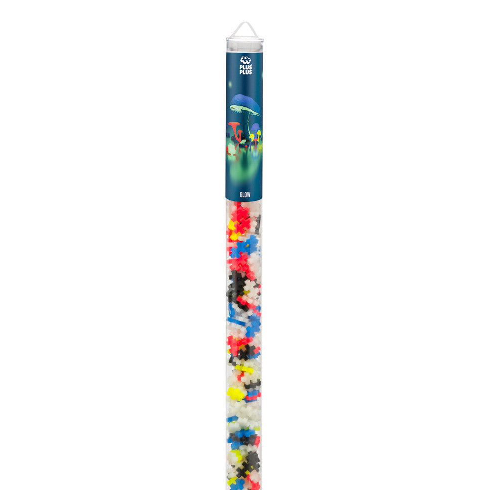 Plus-Plus Super Tube - Glow in the Dark Mix - 500 Pieces for Kids Ages 5+ - Image 8