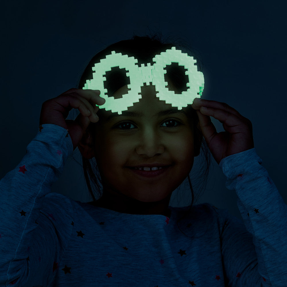 Plus-Plus Glow-In-The-Dark Mix Open Play Tube, 240 Pieces - Neon Colors - Image 6