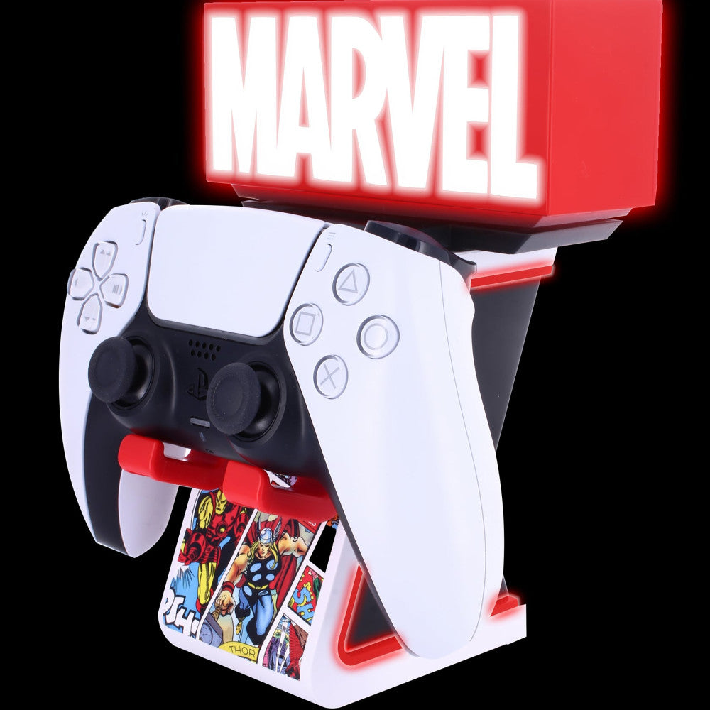 Cable Guys LED IKONS - Marvel Red Brick Logo - Illuminated Device Holder - Image 2