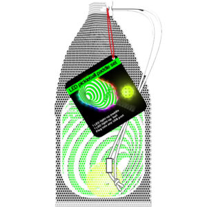 Watchitude Glow-in-the-Dark Pickleball Paddle and Ball Set