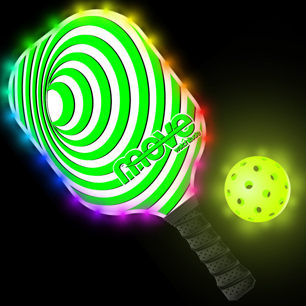 Watchitude Glow-in-the-Dark Pickleball Paddle and Ball Set - Image 2