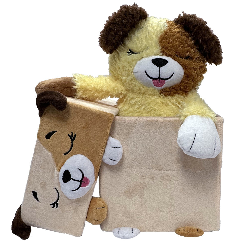 Happy Nappers Adorable Storables 15 inch Plush Dog - Tan & Brown - Image 2