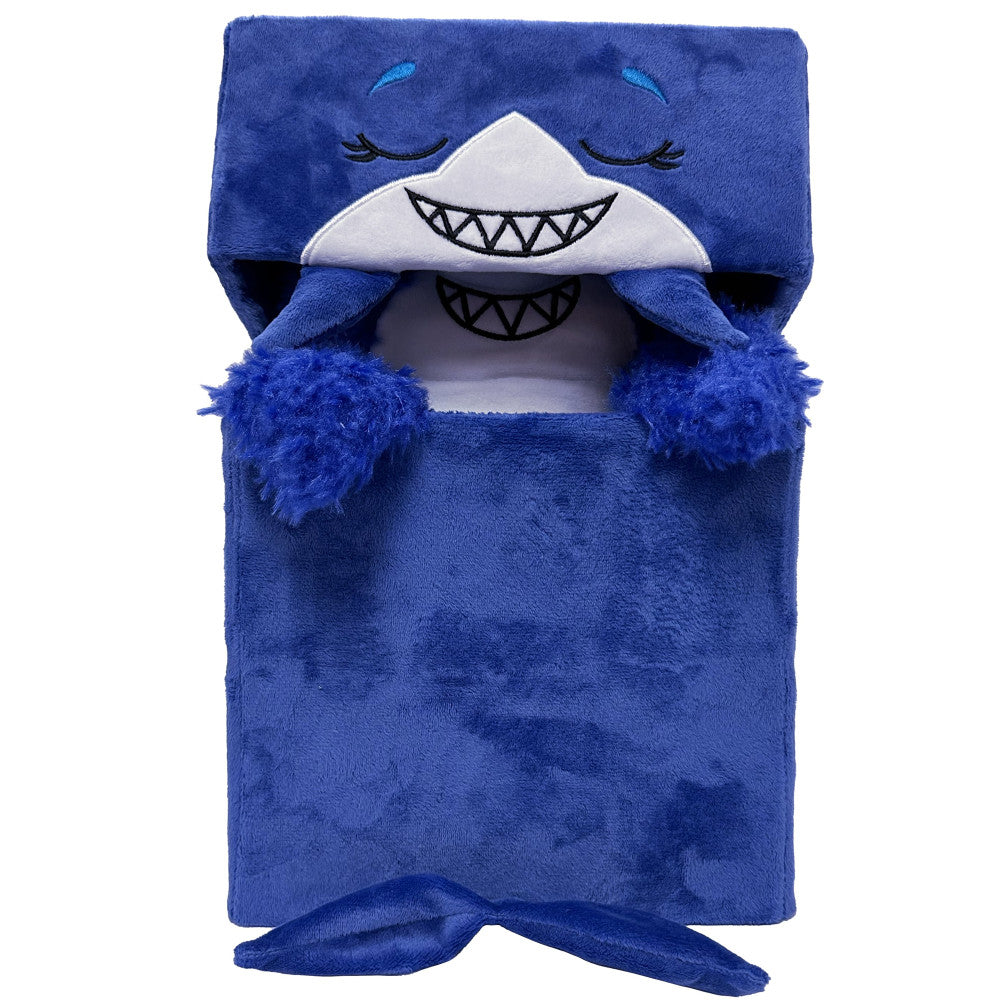 Happy Nappers Adorable Storables 15-inch Plush Shark - Blue & White - Image 2