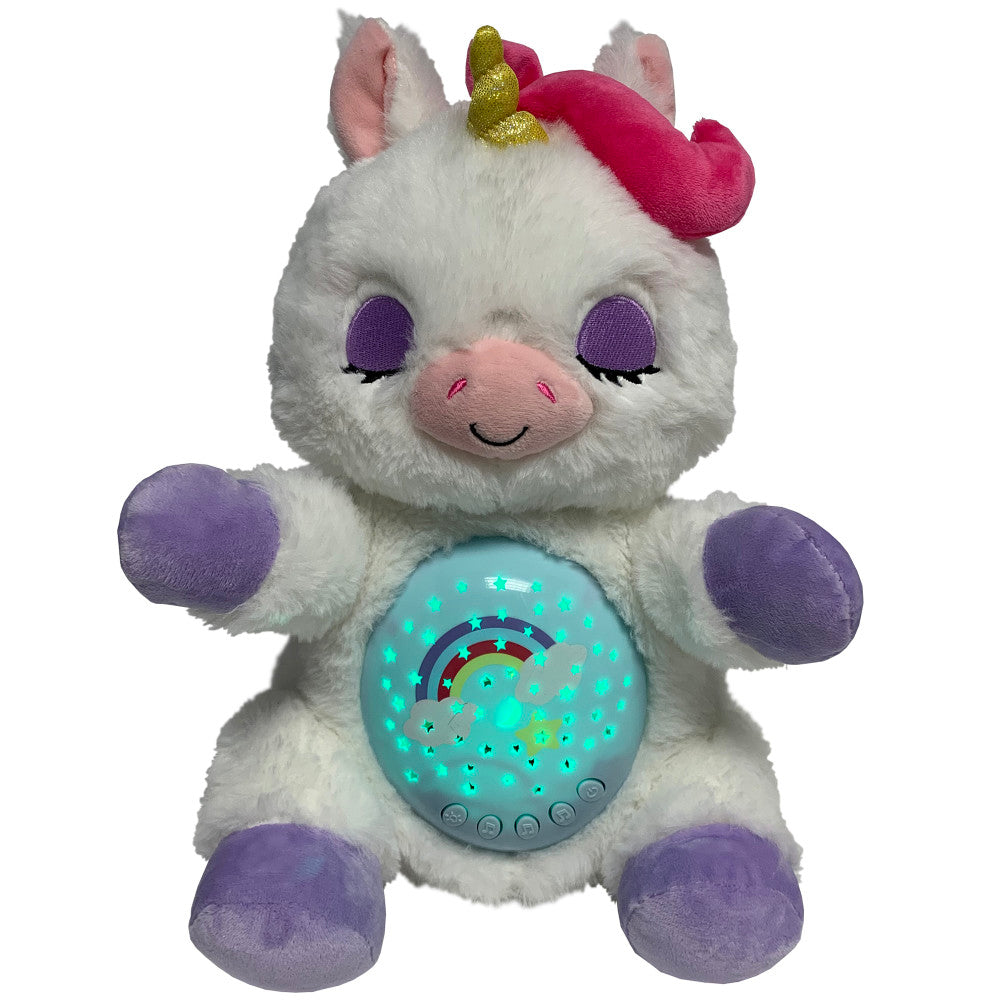 Happy Nappers Lullabrites Sweet Dreams 12 inch Interactive Unicorn - White/Purple - Image 2