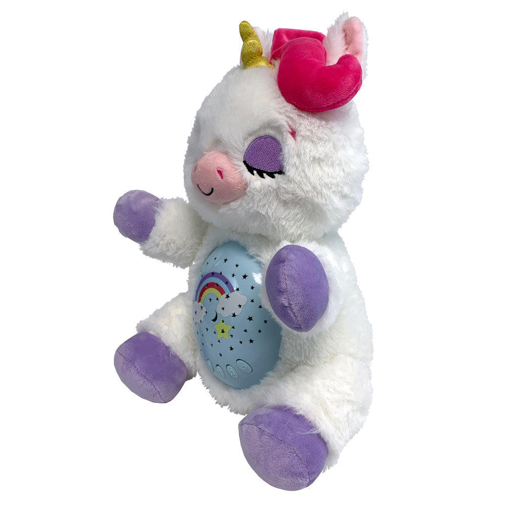 Happy Nappers Lullabrites Sweet Dreams 12 inch Interactive Unicorn - White/Purple - Image 3