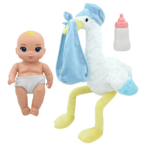 Magic Nursery 8" Special Delivery Set - Blue - Posable Baby Doll, Age 2+