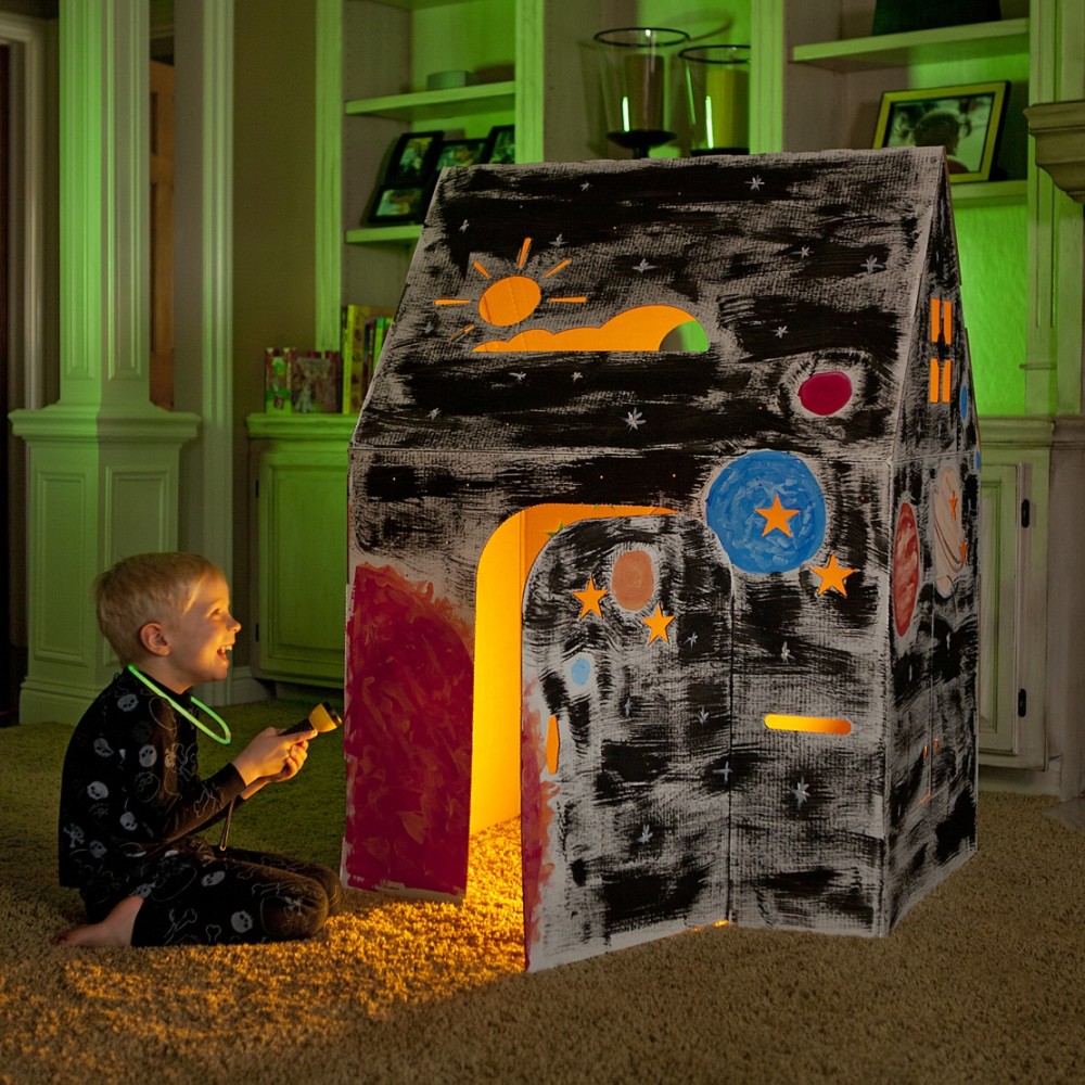 Easy Playhouse Creative Cardboard Fort - Indoor & Outdoor Art Fun - Image 3