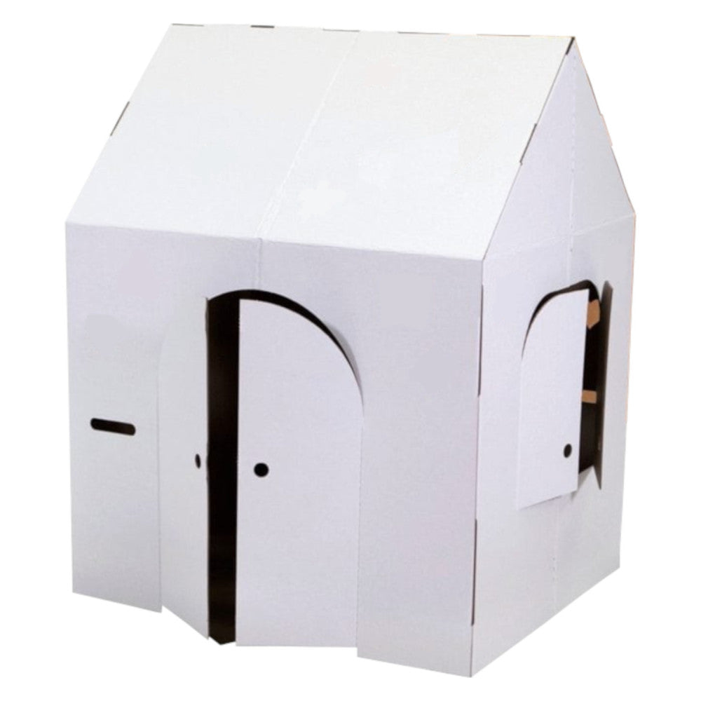 Easy Playhouse Blank Crafty Cottage - Creative Cardboard Playhouse - Image 3