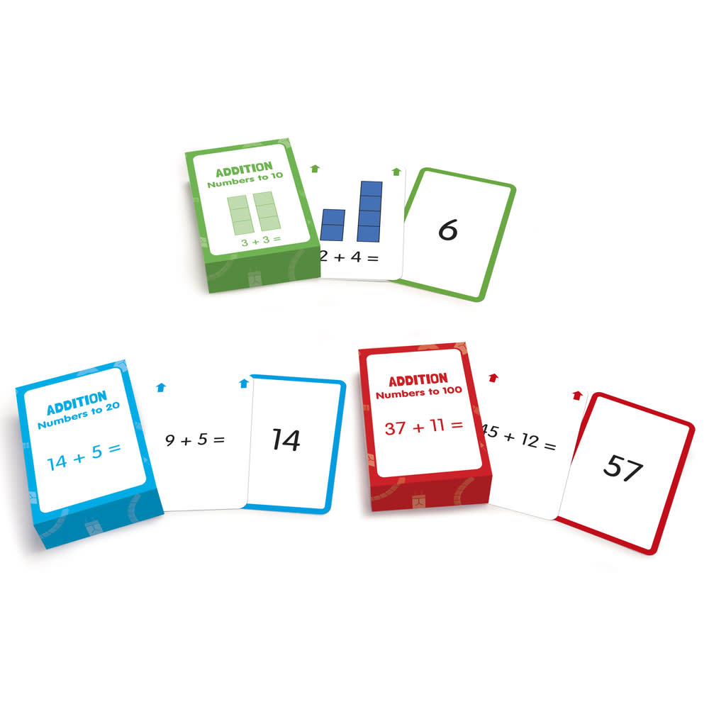 Junior Learning Addition Flashcards Set - Educational Math Game for Ages 5-6 - Image 3