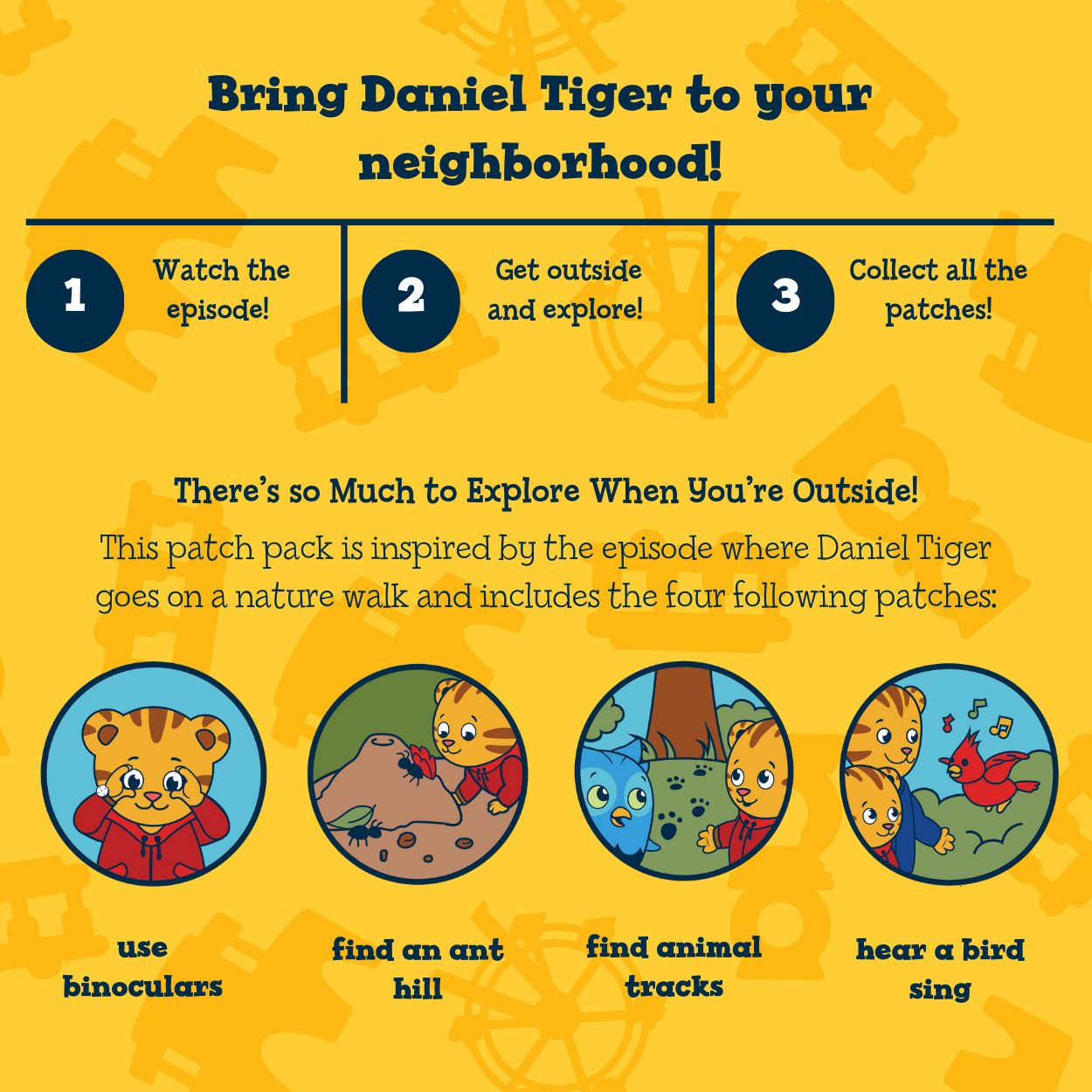 Daniel Tiger's Neighborhood x Carter Joey Nature Explorer Patches - Image 5