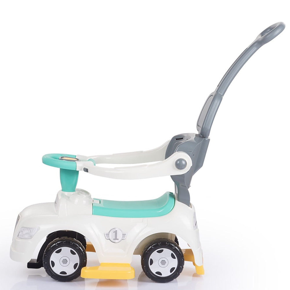 Dolu Ride-On Car - Transformable Toddler Toy - White, Green, Yellow - Image 2