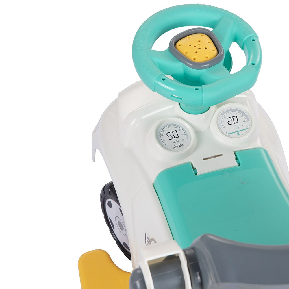 Dolu Ride-On Car - Transformable Toddler Toy - White, Green, Yellow - Image 3