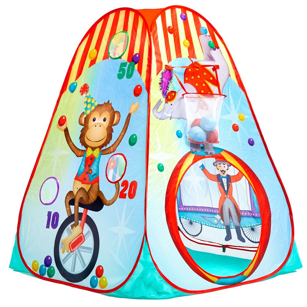 Fun2Give Pop-it-Up Circus Activity Play Tent ???? Colorful Imaginative Playhouse