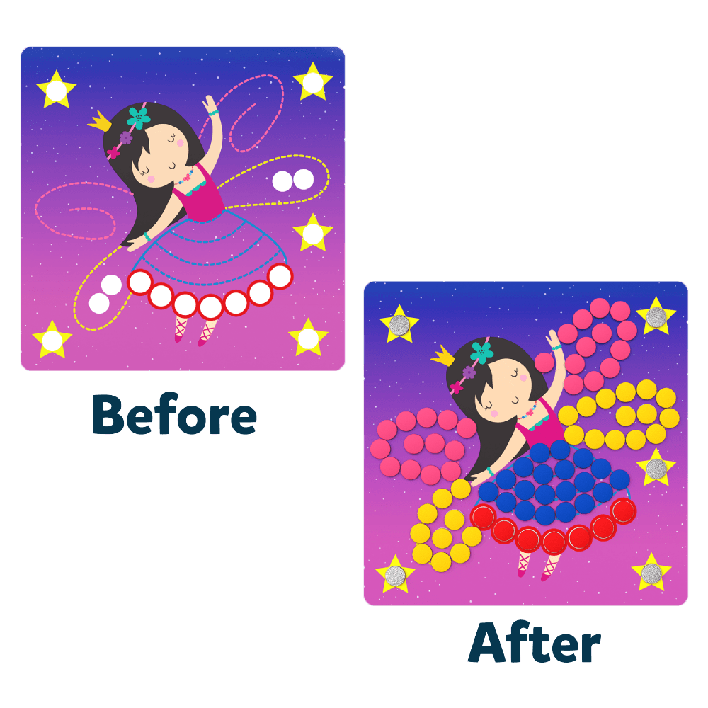 Dot It! Unicorn & Princess Sticker Art Kit - Magical Themes - Image 2