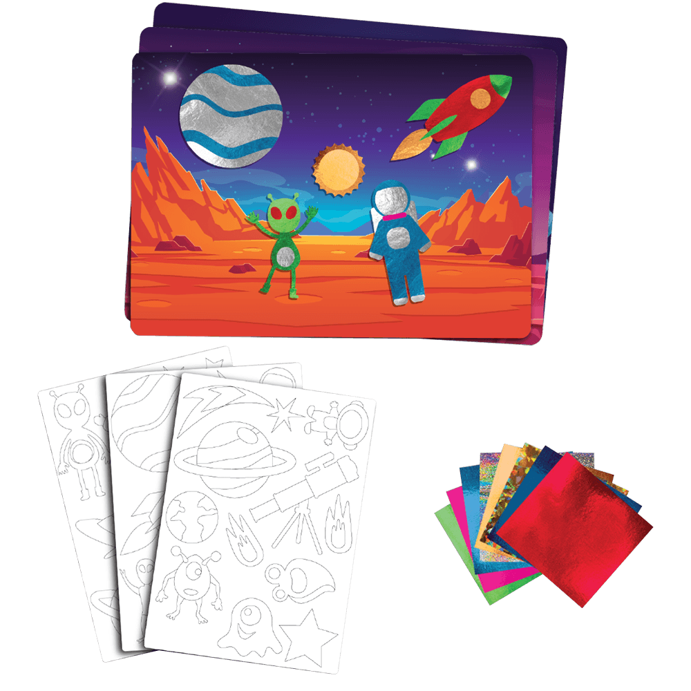Foil Fun Space Explorer Foil Art Craft Kit - Image 2