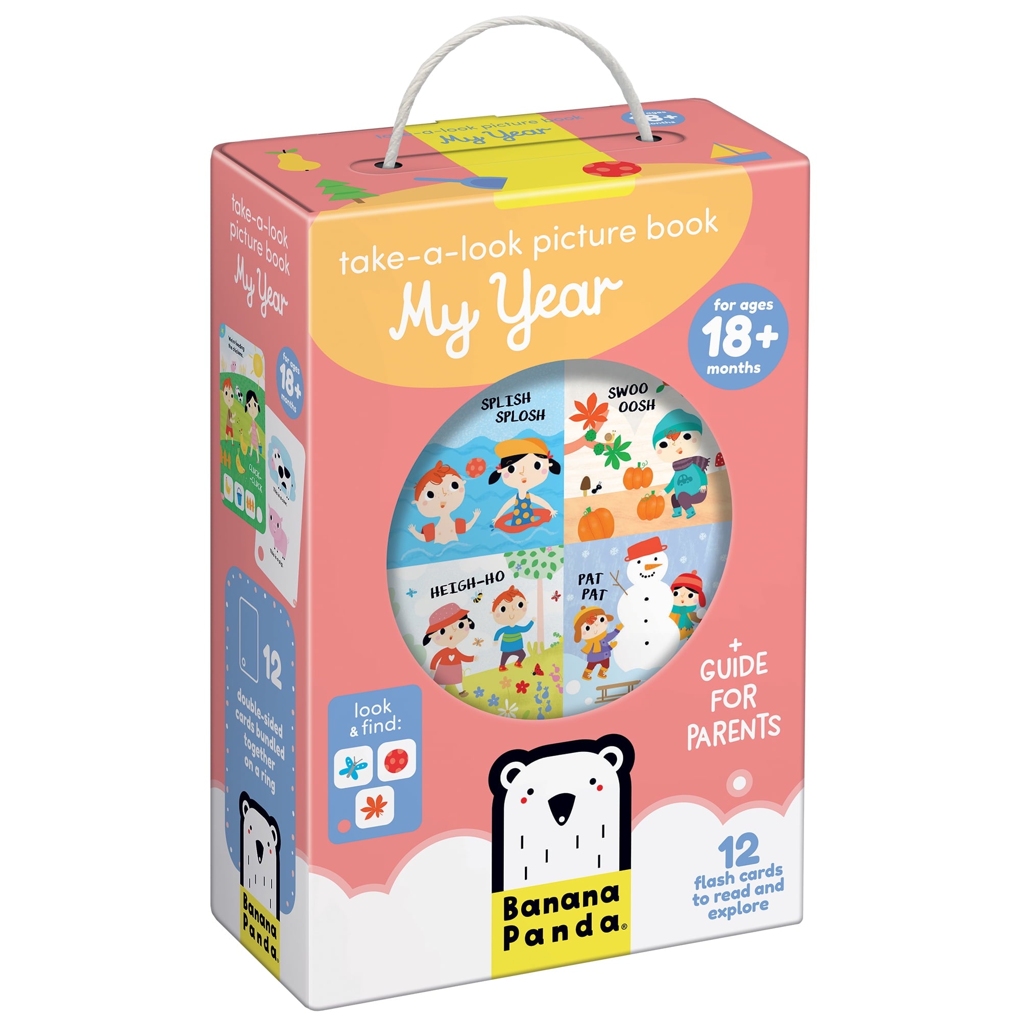 Banana Panda Take-a-Look Picture Book My Day - Interactive Flash Cards - Image 2