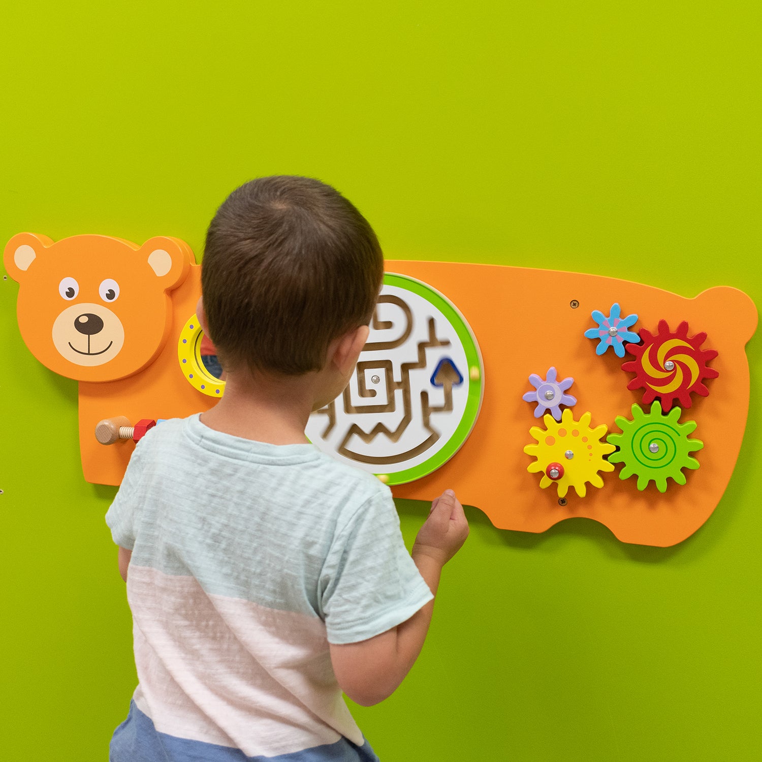 Learning Advantage Bear Activity Wall Panel - Interactive Toddler Learning Center - Image 5