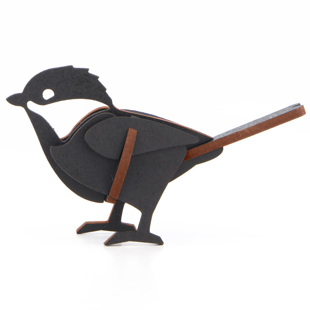 Little & Wood Chickadee 3D Wooden Puzzle Kit - Small Black Model - Image 4