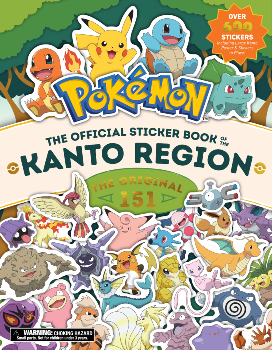 Pok??mon Kanto Region Spectacular Sticker Adventure Book