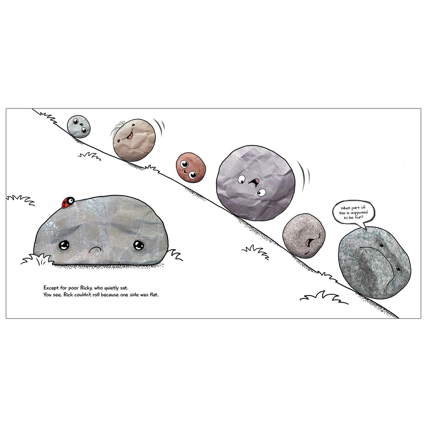 Ricky the Rock That Couldn't Roll - Inspiring Children's Book - Image 4