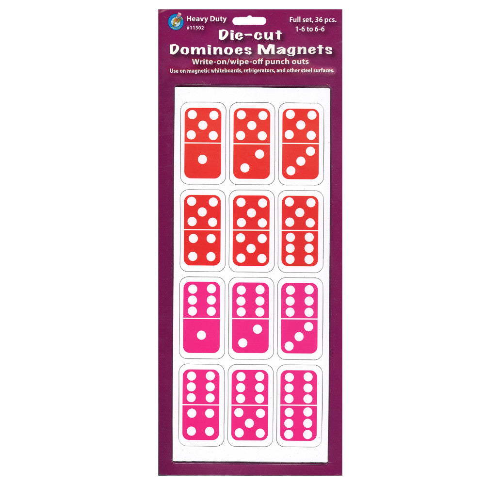 Ashley Productions Colorful Magnetic Dominoes Set, 36 Pieces - Image 2