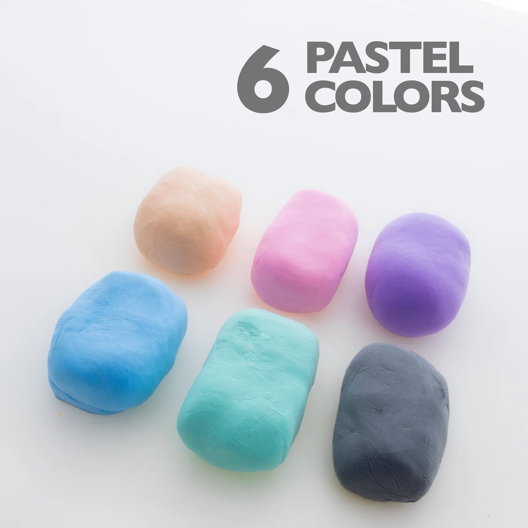BAZIC Pastel Air Dry Modeling Clay 2 Oz., 48 Pack - Assorted Colors - Image 3
