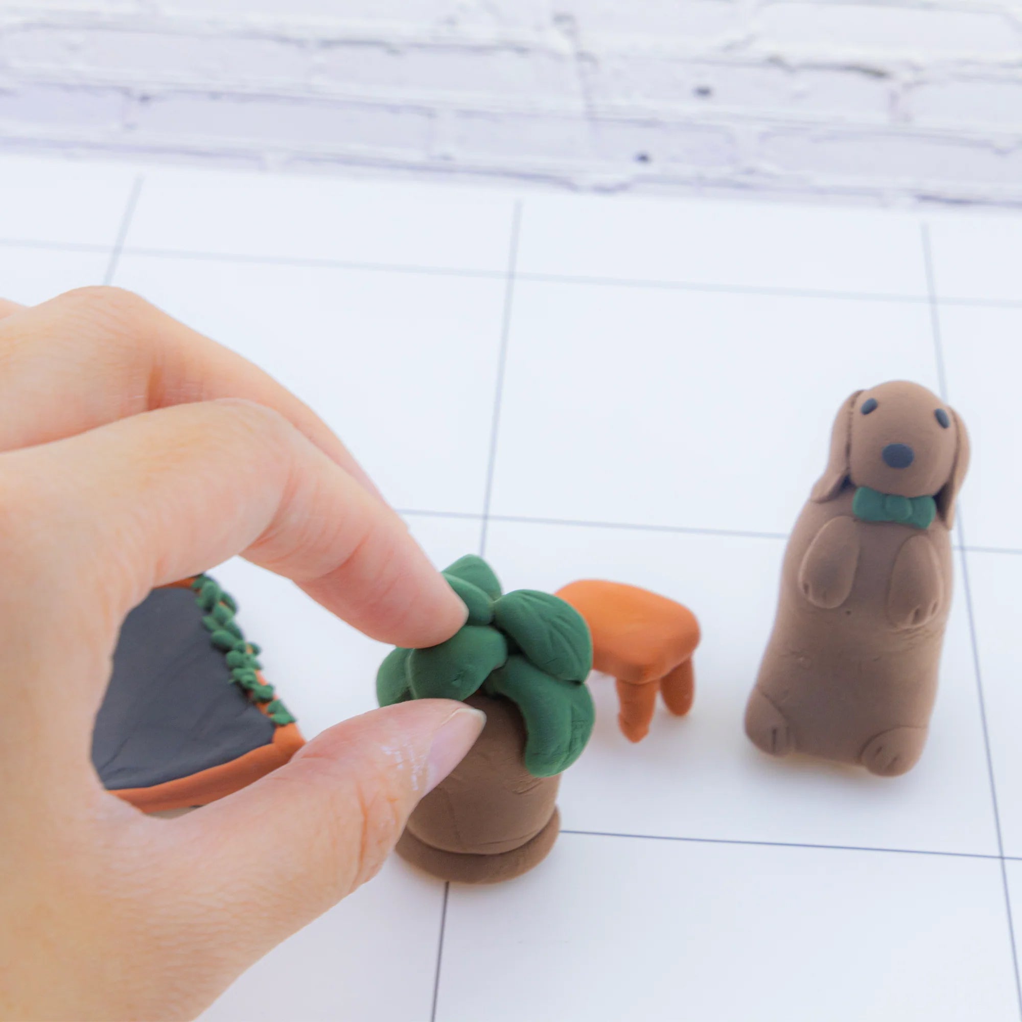 BAZIC 2 Oz. Earth Tone Air Dry Modeling Clay Set - Natural Colors, 48 Packs - Image 5