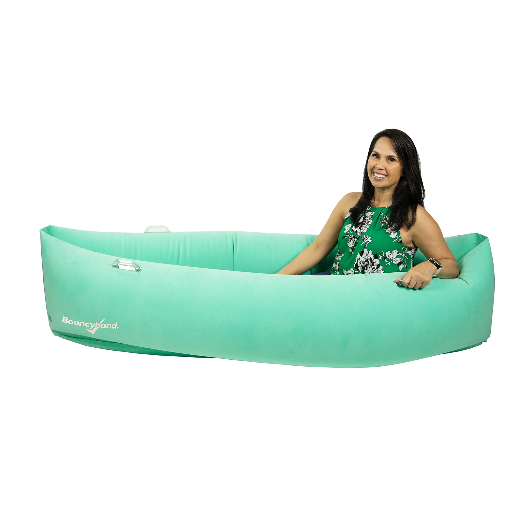 Bouncyband Comfy Peagreen Sensory Peapod - 80 Inch Inflatable Retreat - Image 3