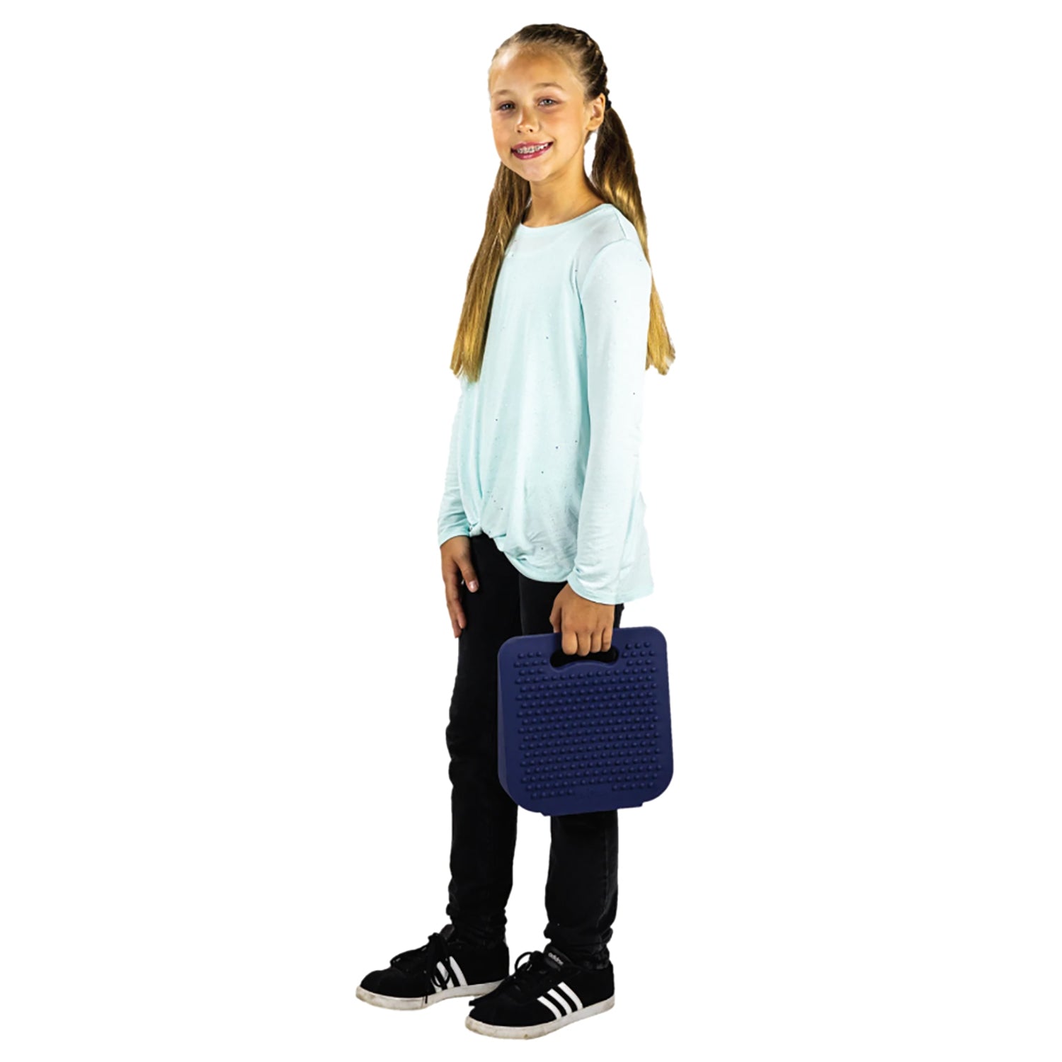 Bouncyband Antimicrobial Wiggle Wedge Sensory Cushion, 10" Square - Image 4