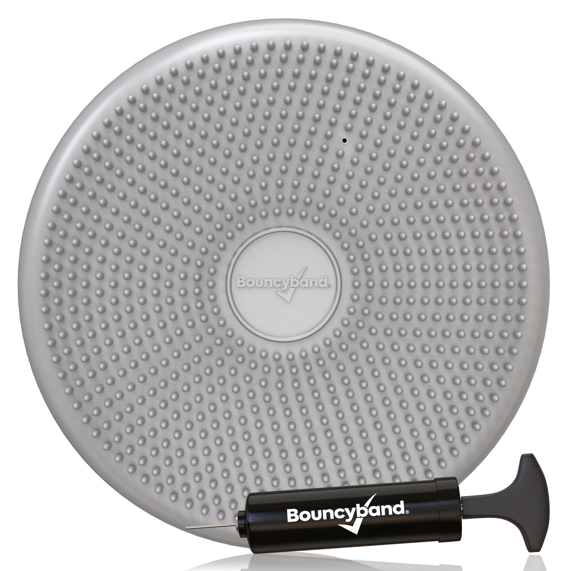 Bouncyband Big Wiggle Seat Sensory Cushion, Silver - Active Sitting for Kids - Image 4