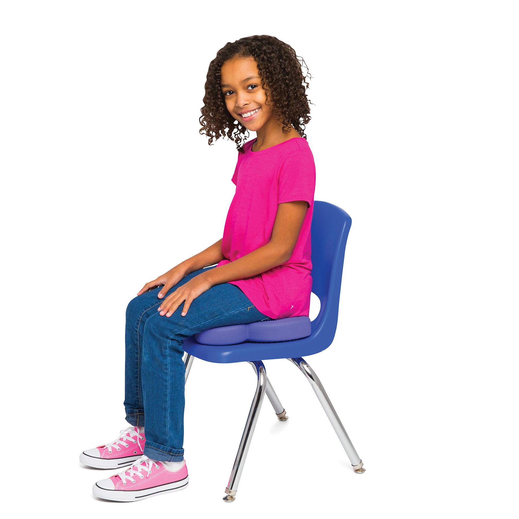 Bouncyband Wiggle Seat Purple Butterfly Sensory Cushion - Image 6