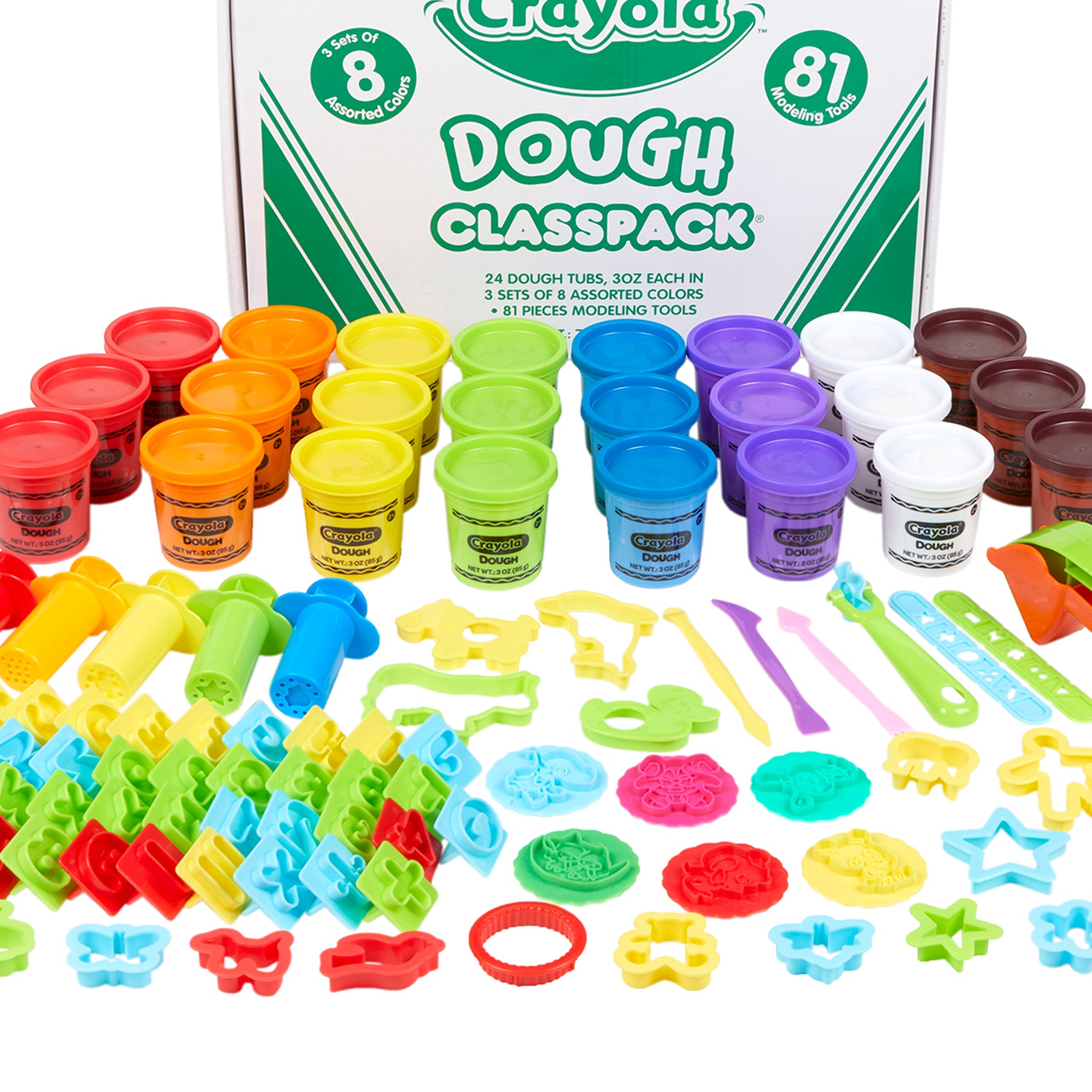 Crayola Classpack Dough & Clay Tools - 24 Tubs Assorted Colors - Image 4