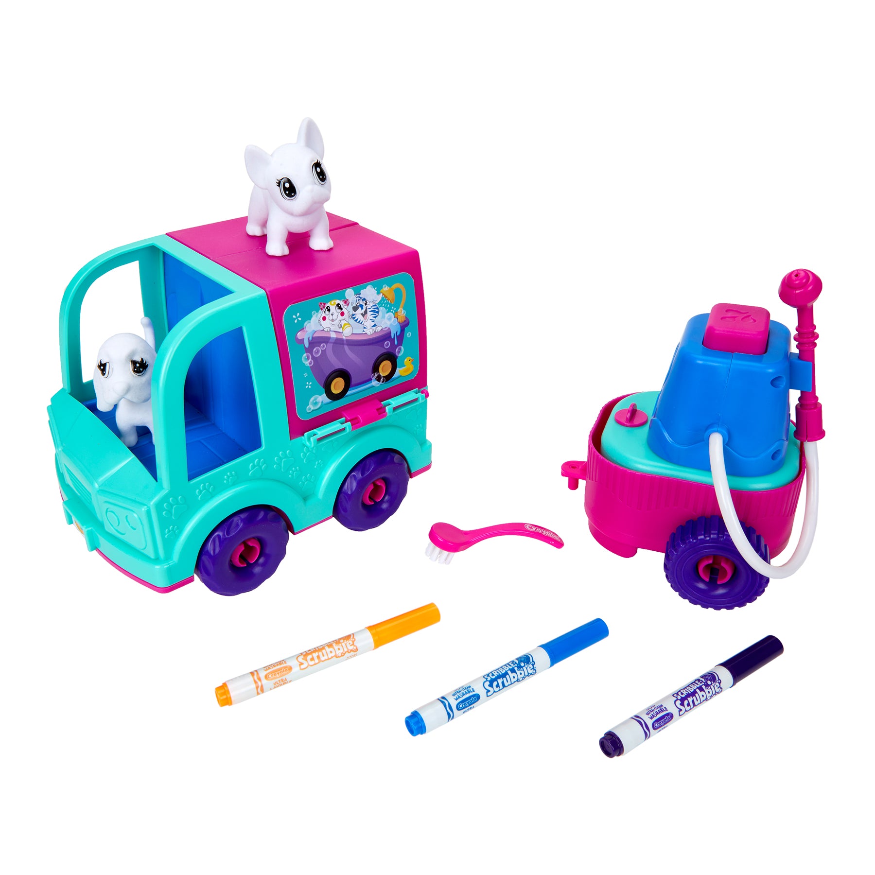 Crayola Scribble Scrubbie Pets Grooming Truck Playset - Image 4