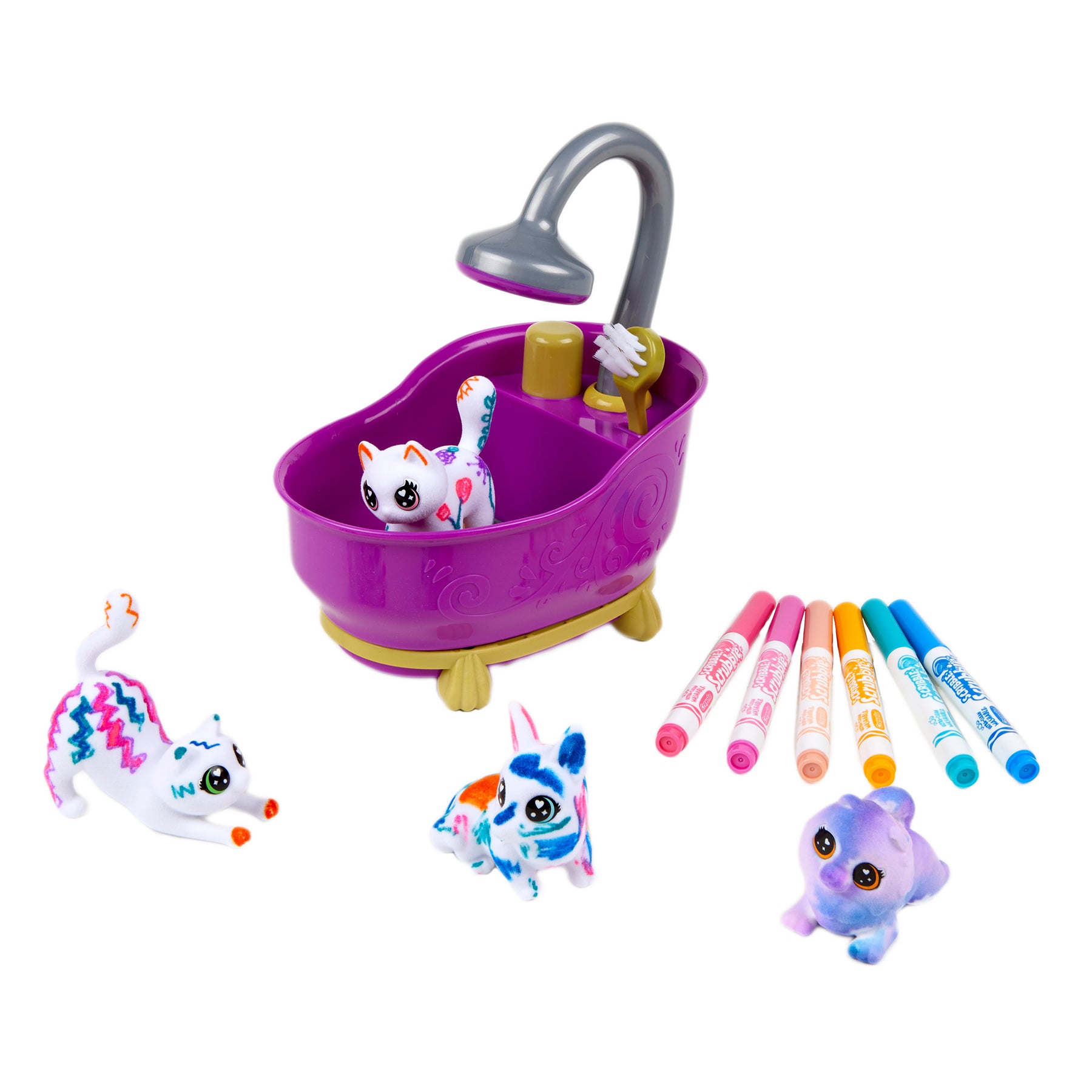 Crayola Scribble Scrubbie Pets! Color & Wash Playset - Image 6