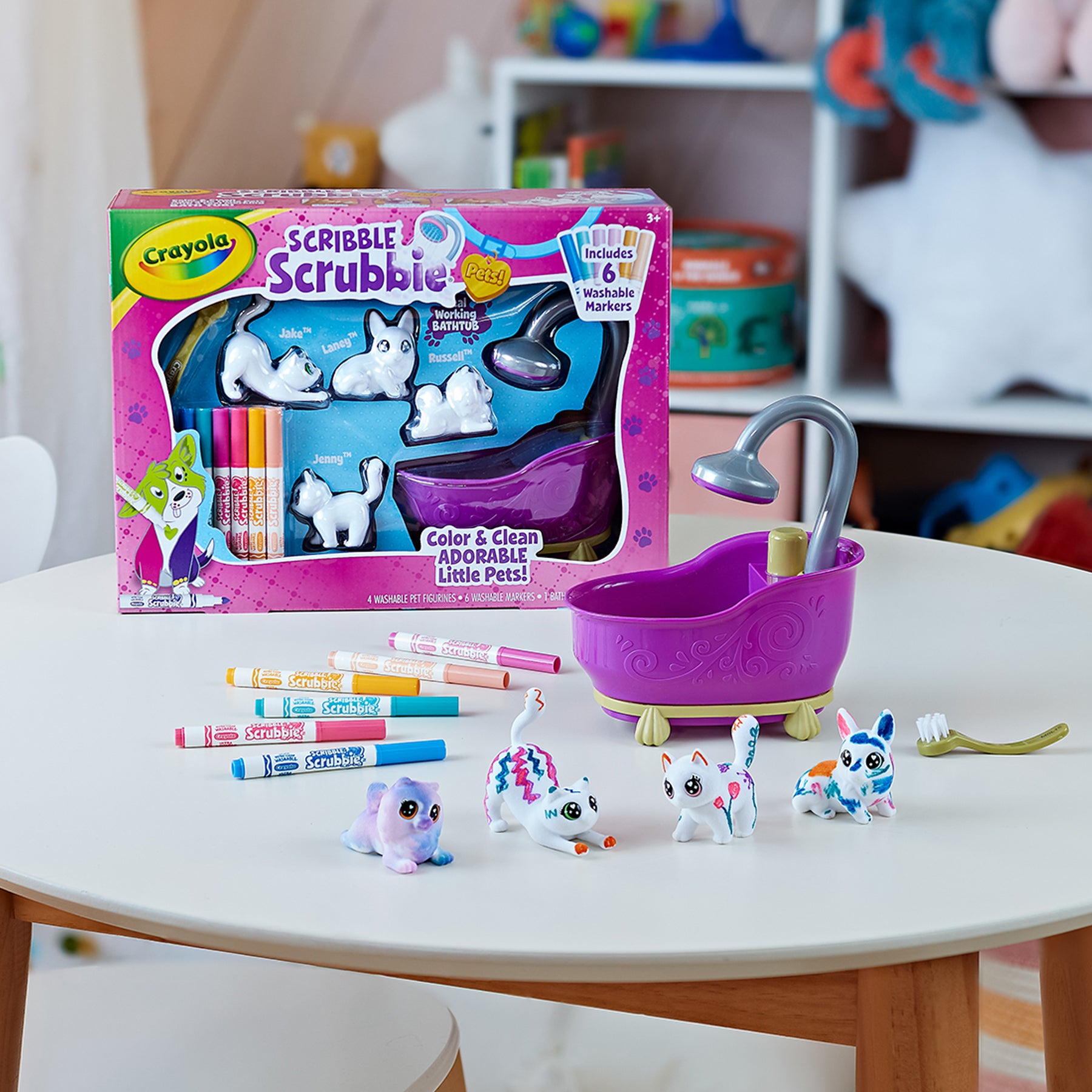 Crayola Scribble Scrubbie Pets! Color & Wash Playset - Image 10