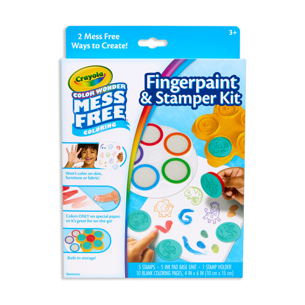 Crayola Color Wonder Safari Fingerpaint & Stamper Kit - Image 2