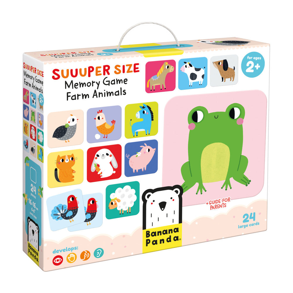 Banana Panda Suuuper Size Memory Game - Farm Animals Edition
