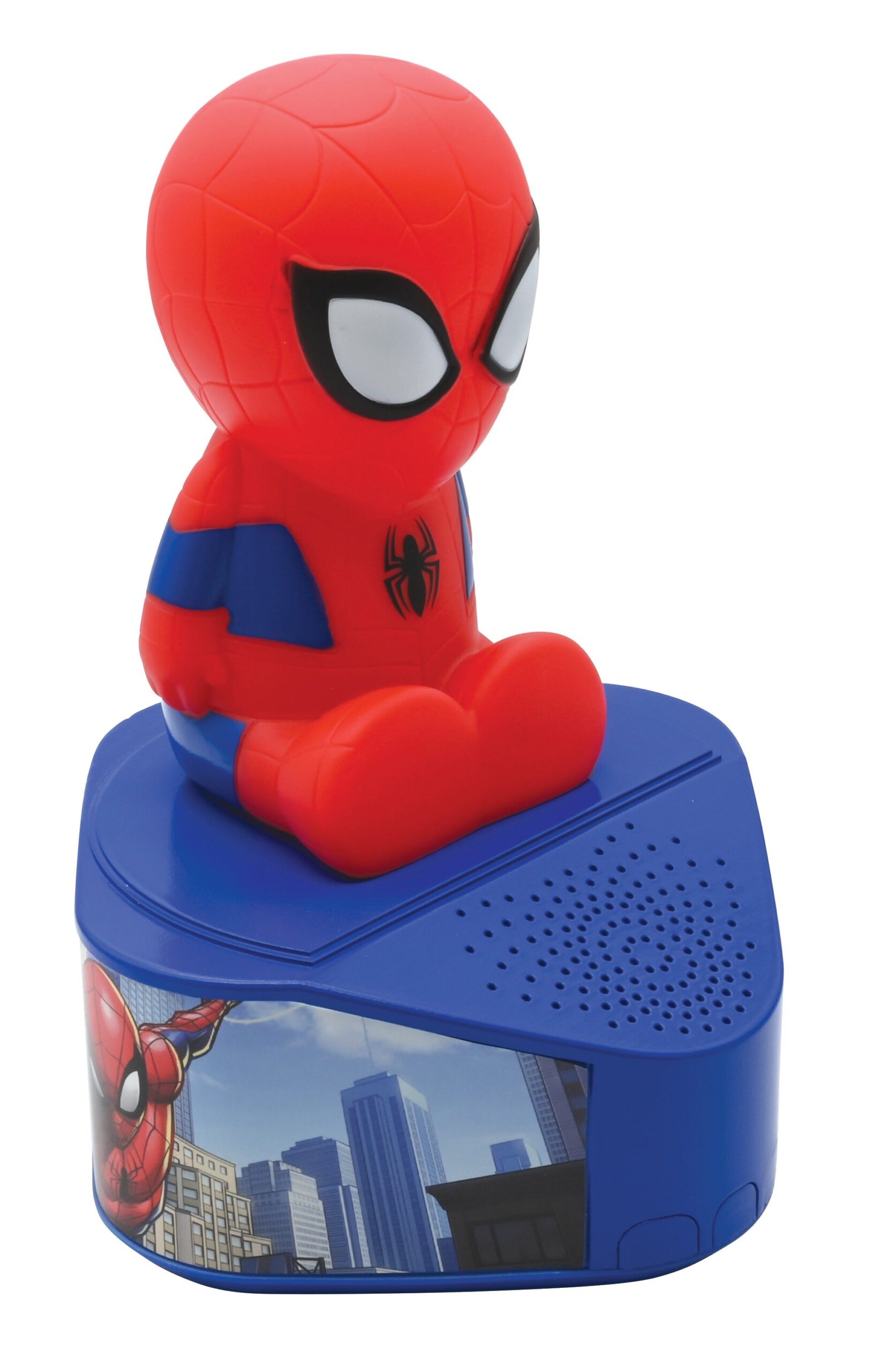 Marvel Spider-Man Illuminating Bluetooth Speaker - Light-Up Eyes - Red - Image 3