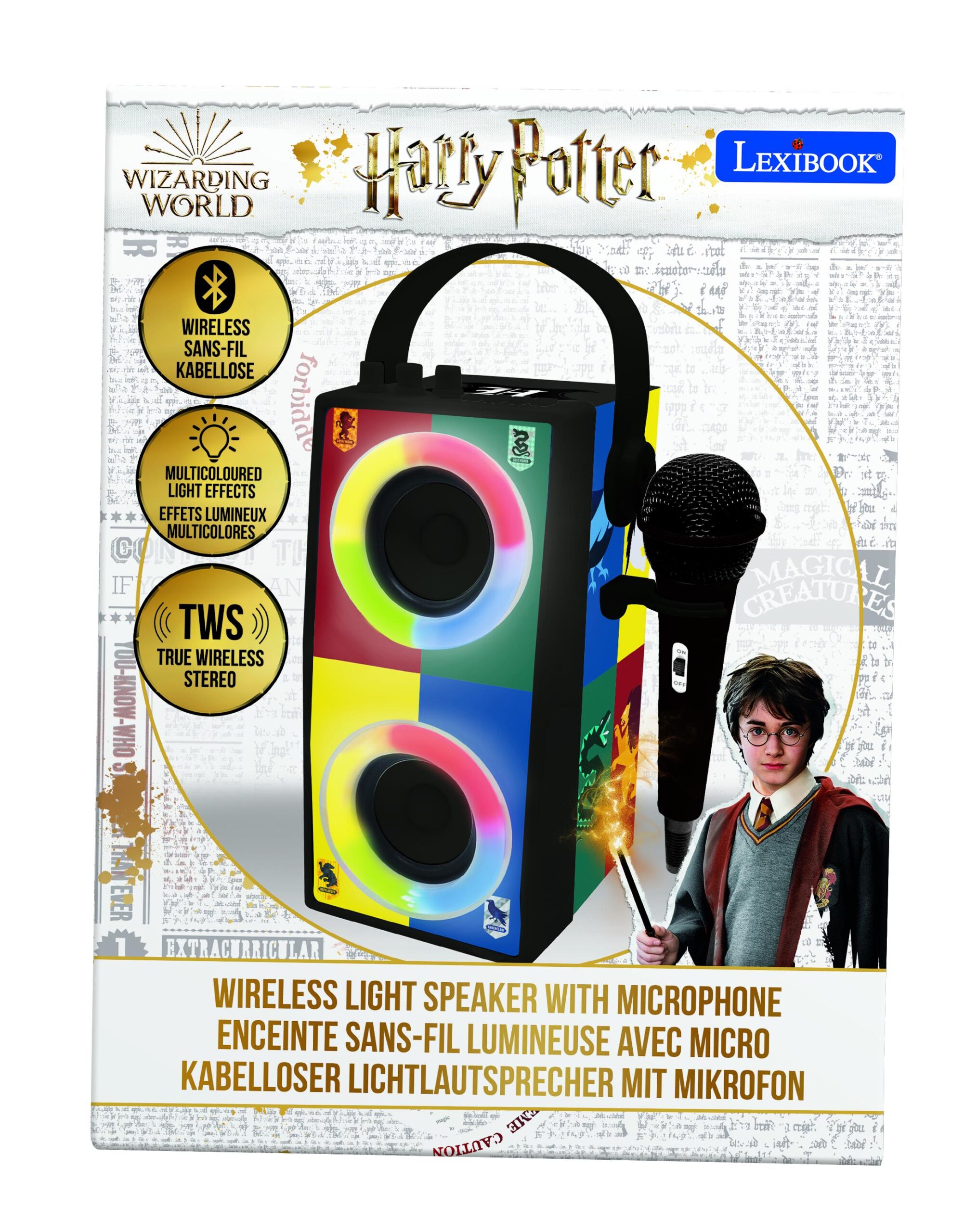 Lexibook Harry Potter Bluetooth Karaoke Light Speaker with Microphone - Image 7