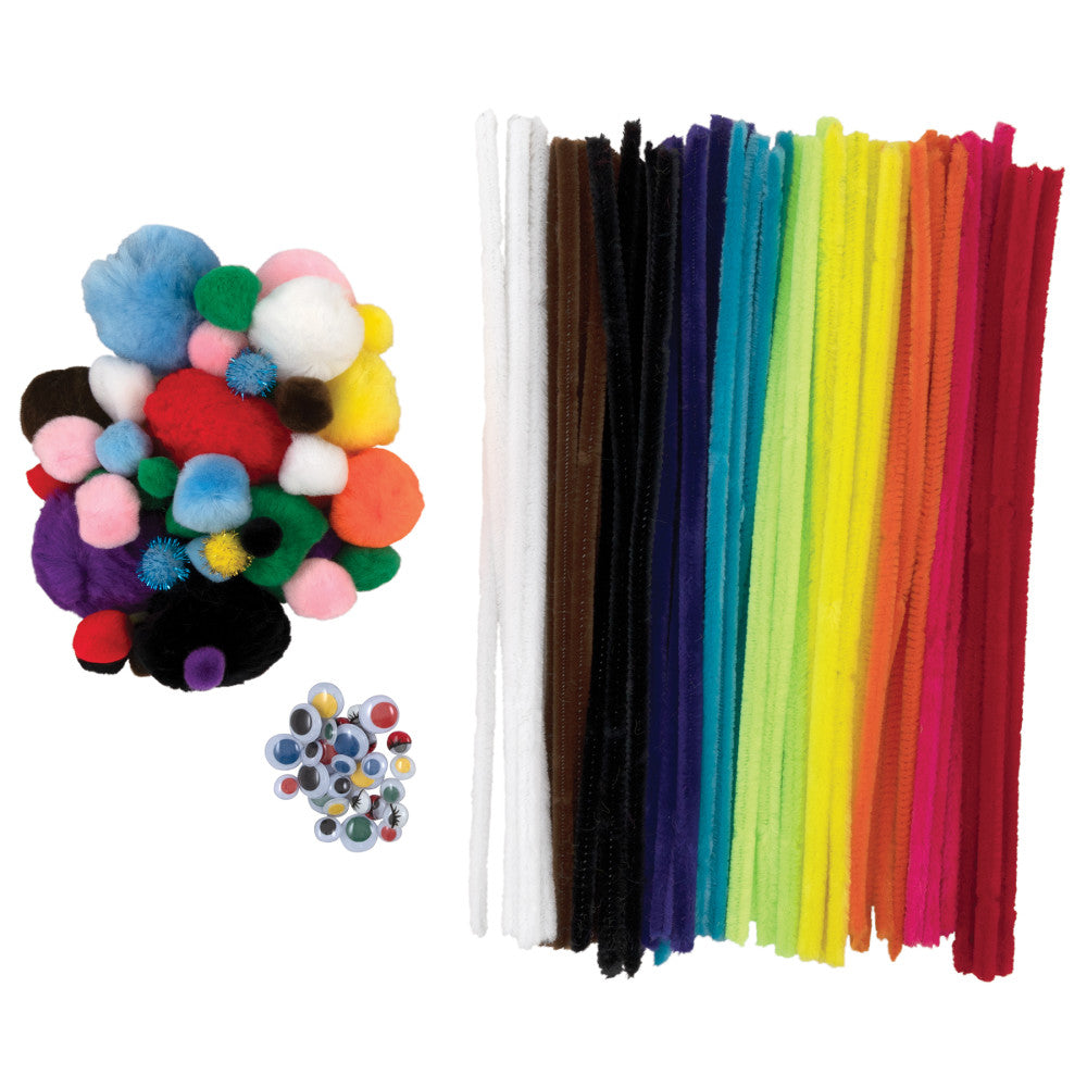 Creativity Street Deluxe Craft Pack - Stems, Poms, Wiggle Eyes, 131 Pieces - Image 3